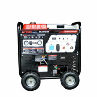 AI Power Gasoline Welding Generator WAG200 50HZ/230V 5.0-5.5KW, 50-200A, 20L TANK, 3-IN-1 Air Compressor and Gasoline Welding Generator