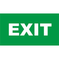 Black Blue Lighting	Emergency Exit Plaque BL-1544