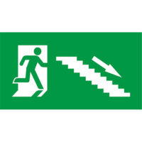 Black Blue Lighting	Emergency Exit Plaque BL-1616