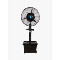 KEDBROOKE "MIST FAN 26"" "KMF26FL "MODEL NO: FL-650F-1 100% copper, wrought iron crust motor housing, 3 speed option, 1300~1400RPM, Iron base, 48L black water tank"