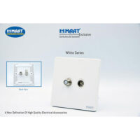 MAAT Maat Q-Series 2g Satalite & Tv Socket White Series