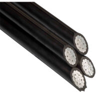 SAHRA KABLO AsXSn - Aluminium Compacted Conductor - Black XLPE Insulation - Longitudinal Ridges - Self Supporting Porter